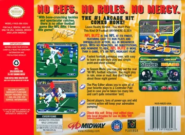 NFL Blitz (USA) box cover back